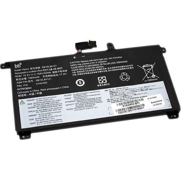 Battery Technology BATTERY LENOVO THNKPAD T570 T580 P51S P52S 01AV493-BTI - main
