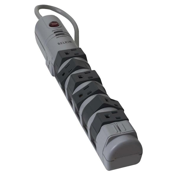 Belkin 8-Outlet Pivot-Plug Surge Protector, 6 f BP108000-06 - main