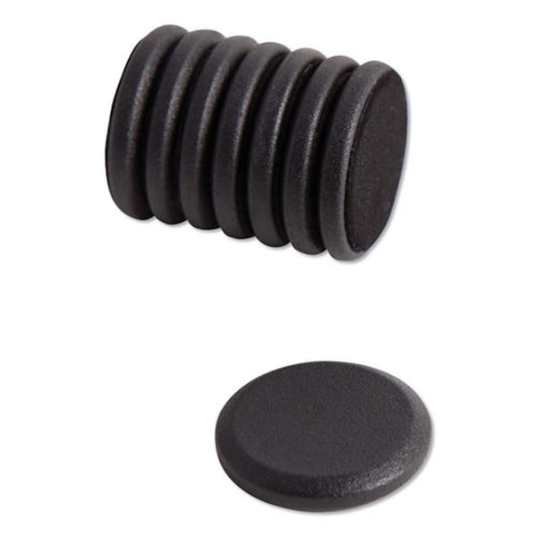 Paperperfect UBR3021U0012 1.25 in. dia. High Energy Magnets Circle, Black, 8PK PA2492863 - main