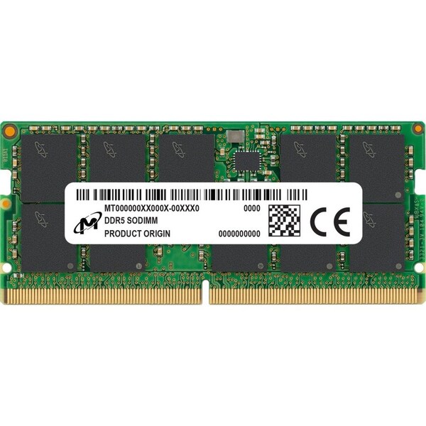 Micron CRUCIAL DDR5 ECC SODIMM 32GB 2RX8 4800 CL40 (16GBIT) MTC20C2085S1TC48BA1R - main