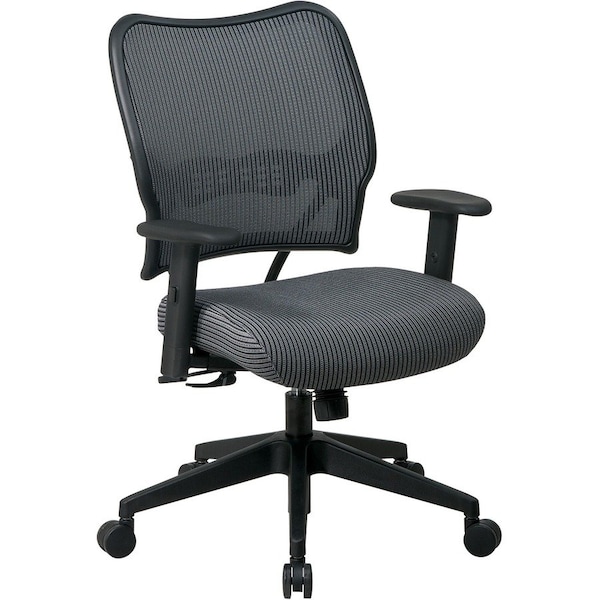 Office Star Desk Chair Desk Chair, Adjustable Arms, 18.56" to 22-3/4" Height, Fabric, Gray 13-V44N1WA - main
