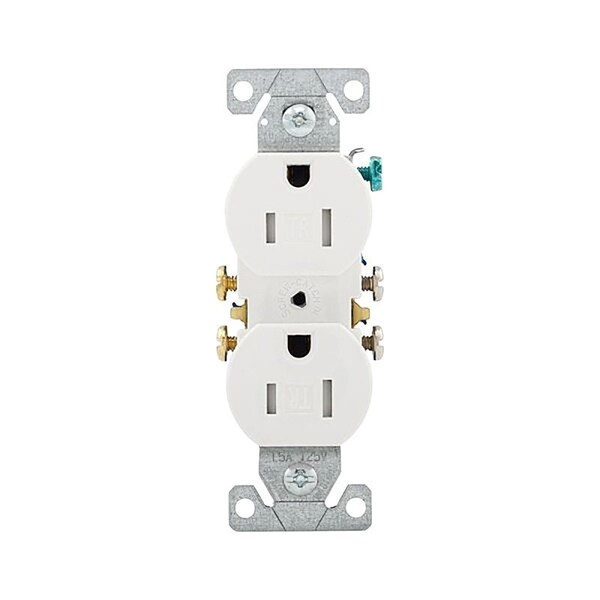 Eaton Wiring Devices RECP TR DUPLEX 15A 125V 2P3W S, 10PK TR270W-10-L - main