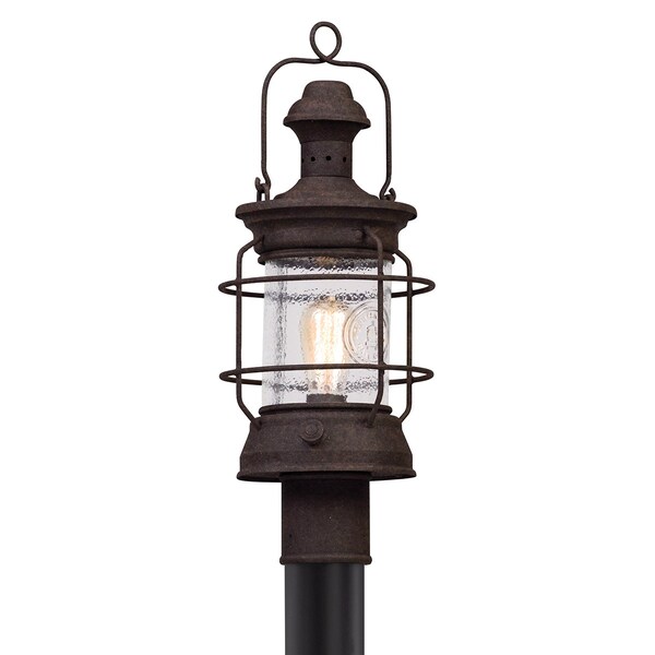 Troy Lighting Atkins 1 Light Post 8 In. Heritage Bronze P5055-HBZ - main