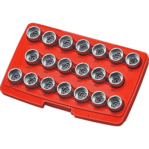 Jtc Auto Tools Wheel screw lock socket set- for bmw (20pcs) 4392 - main