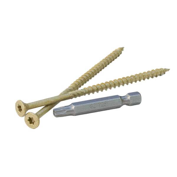 Proferred Wood Screw, #10, 4 in, Stainless Steel Torx Drive, 150 PK V56104 - main