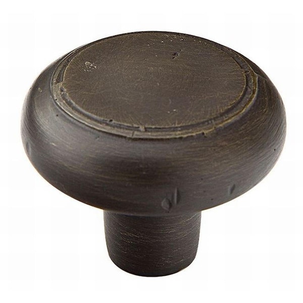 Patioplus Bronze Barn 1.25 in. Cabinet Knob, Medium Bronze PA2030509 - main