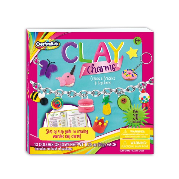 Creative Kids Clay Charms, Sculpt Over 30 Various Clay Charms 61467 - main