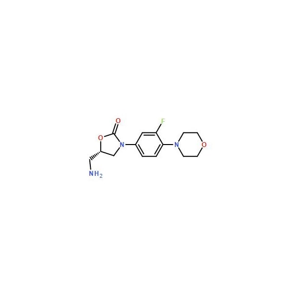 Ak Scientific (S)-5-(Aminomethyl)-3-(3-fluoro-4-morpholinophenyl)oxazolidin-2-one (5g), CAS 168828-90-8 Z3498-5g - main