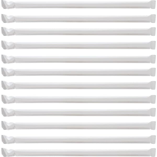 Genuine Joe Jumbo Translucent Straight Straws - 7.8 Length - Clear, 6000PK GJO58925CT - main