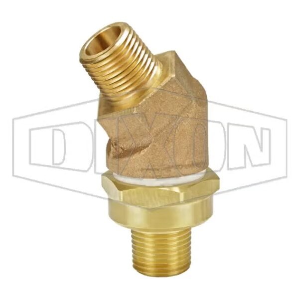 Dixon Ball Drip Angle Valve, 3/4 x 3/4 in Nominal, MNPT x MNPT End Style, 175 psi Pressure, Brass Body ASBDV75 - main