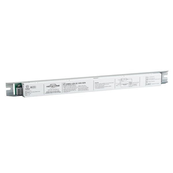 Keystone LED Emergency Back-Up, One Piece Slim 5W Constant Wattage Design, Approx 500 Lumens. 90 Min Operatio KT-EMRG-LED-5C-500-SEN - main