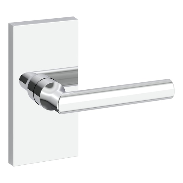 Baldwin Passage Tube Lever and Contemporary 5in Rose with 6AL Latch and Dual Strike Bright Chrome Finish PSTUBCFR260 - main