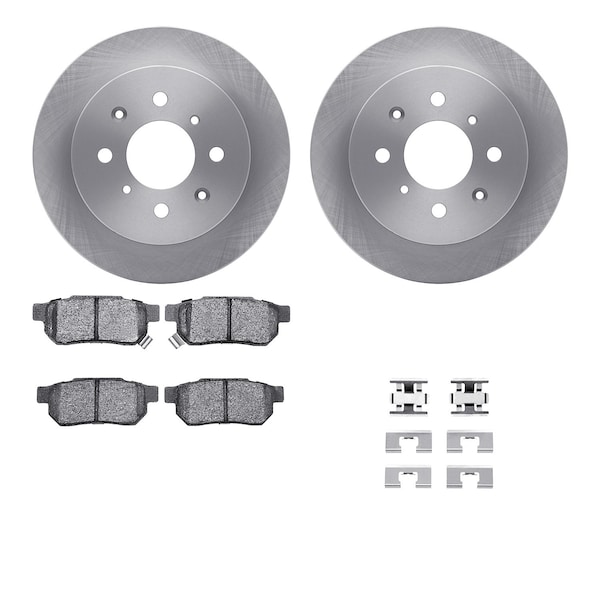 Dynamic Friction Co DFC Brake Rotor with 5000 Brake Pads and Hardware Kit 6512-59182 - main