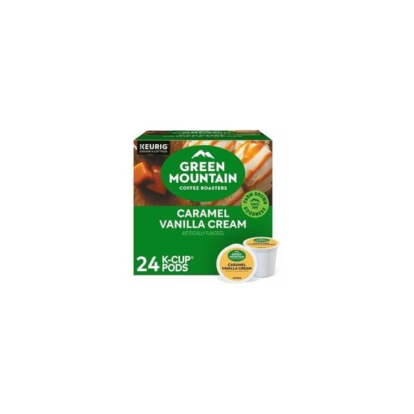 Green Mountain Coffee Roasters K-Cup Caramel Vanilla Cream Coffee, Compatible with Keurig Brewer, Regular, K-Cup, 24PK 5000330109 - main