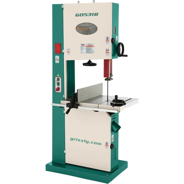 Grizzly 21" 5 HP Industrial Bandsaw w/ Brake G0531B - main