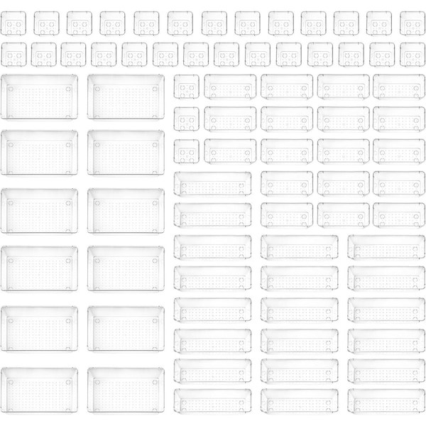 Emporio Kitchen Drawer Organizer SetIncludes 12-Pc 9x6in. bins 20-Pc 9x3in. bins, 18-Pc 6x3Bins, 22-Pc 3x3in. EMPORGN72 - main