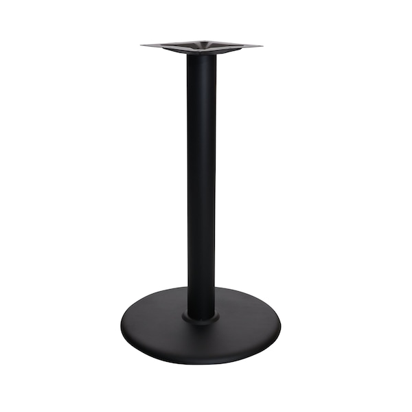 Bfm Seating Stamped Steel - 22in Round Base - Dining Height - 4in Column - 11 7/8in Bolt-On Top Plate STB-224RBP - main