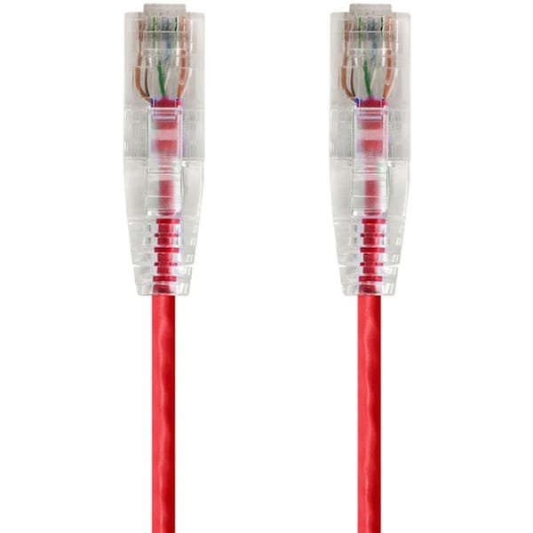 Monoprice Slim Cat6 Utp Network Cable, 1 ft.Red 14793 - main
