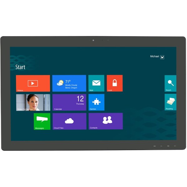 Planar Helium 27 Wide Black Projected Capacitive Multitouch Edgelit Led Lcd Usb Cont 997-6848-00 - main
