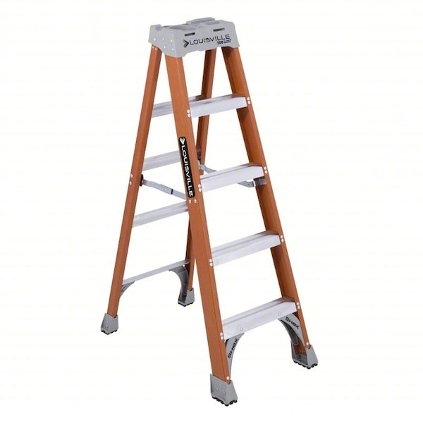 Louisville A-Frame Stepladder, Fiberglass, 5 ft, 102 in FS1505 - main