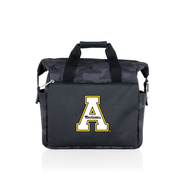 Picnic Time Family Of Brands NCAA App State Mountaineers On The Go Lunch Bag Cooler - Soft Cooler Lunch Box, Black Camo 510-00-182-794-0 - main