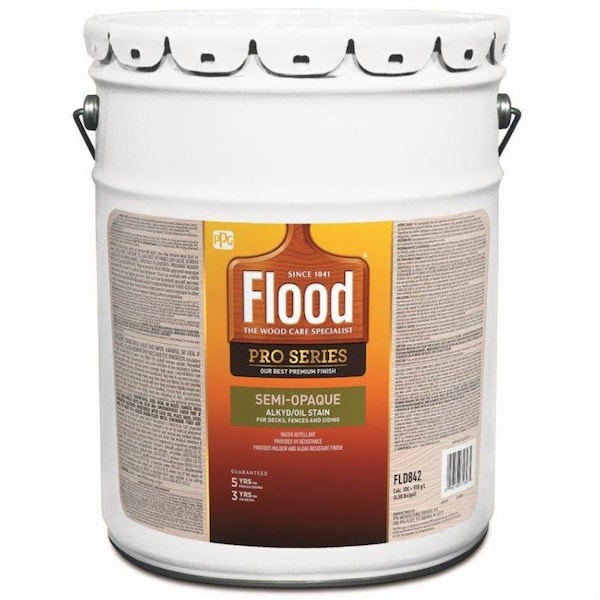 Pro Series 5 Gal Flood Neutral Base Semi-Opaque Alkyd/Oil Stain FLD842 - main