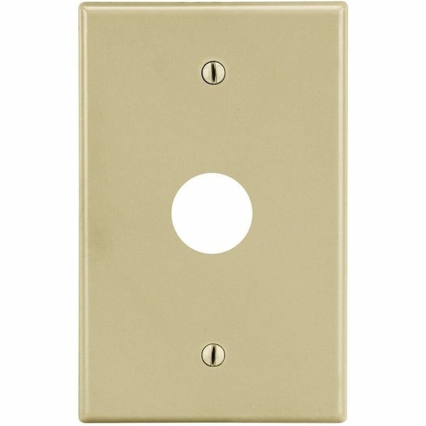 Hubbell Wiring Device-Kellems Wallplate, 1-Gang, .625" Opening Box Mount, Ivory P737I - main