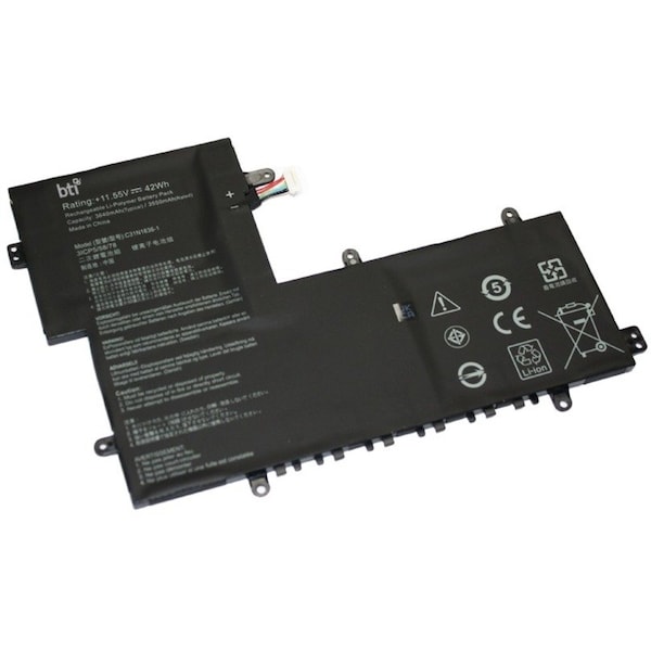 Battery Technology BTI Battery - For Notebook - Battery Rechargeable - 3650 mAh - 42 Wh - 11.5 V C31N1836-BTI - main