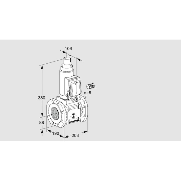 Honeywell Kromschroder VLV, SOLND, SZ 7, 80 MM ISO FLG, VAS780F05L KS88203592 - main