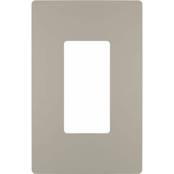 Legrand radiant Wallplate, 4.94 in L, 3.15 in W, 1 -Gang, Polycarbonate, Silver, Nickel RWP26NICC6 - main