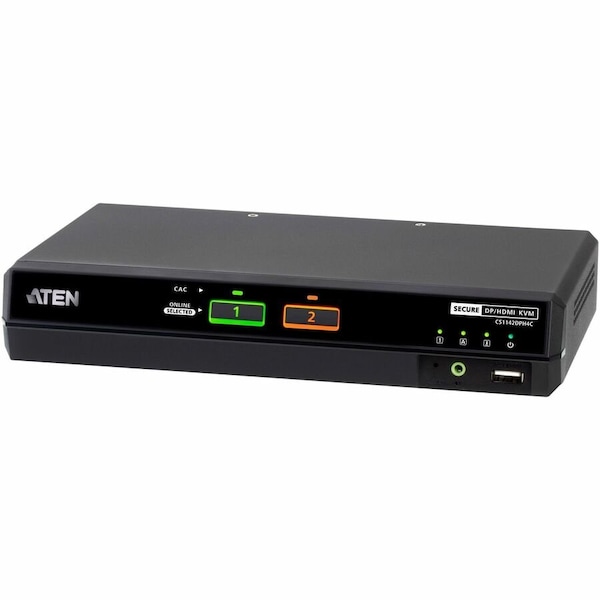 Aten 2-PORT DUAL DISPLAY UNIVERSAL SECURE KVM PP4.0 (HDMI / DISPLAYPORT) WITH CAC SUP CS1142DPH4C - main