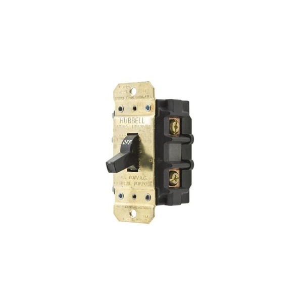 Hubbell Wiring Industrial Grade Switches, 2 Pole, 50A 600V AC, Manual Motor Controllers, Side Wired HBL7852D - main