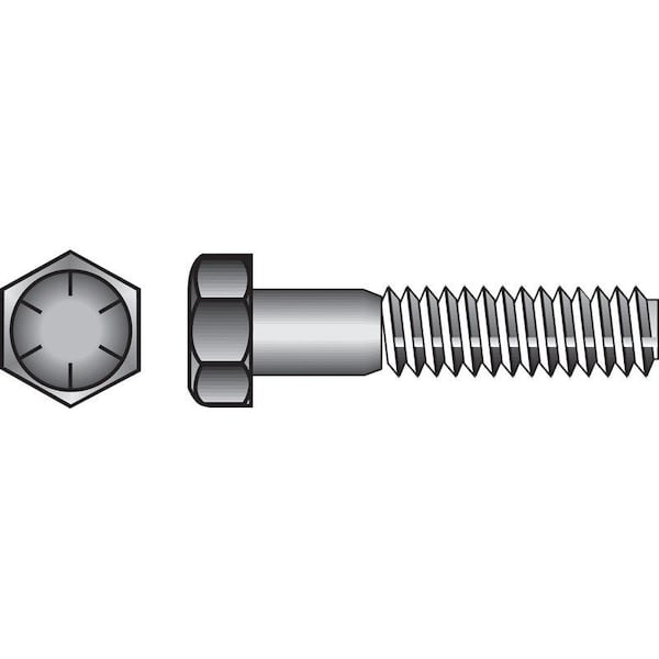 Hillman 5/8 in. D X 4-1/2 in. L Heat Treated Steel Hex Head Cap Screw, 25PK 220346 - main