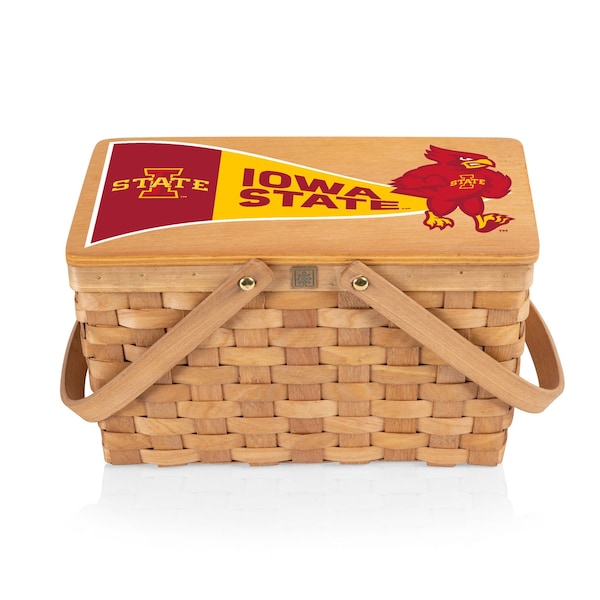 Picnic Time Family Of Brands NCAA Iowa State Cyclones Poppy Personal Picnic Basket 124-00-299-234-0 - main