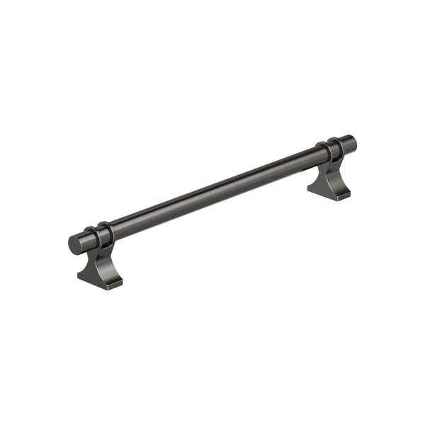 Amerock Davenport 7-9/16 inch 192mm Center-to-Center Gunmetal Cabinet Pull BP36618GM - main