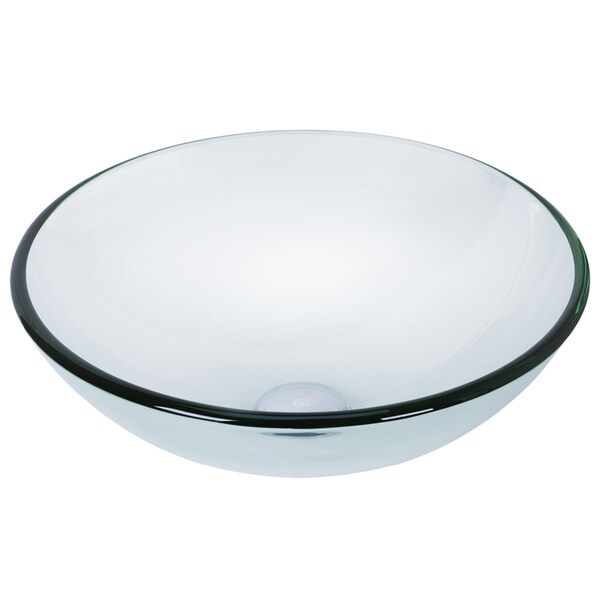 Vigo Giovanni Iridescent Glass 17 in. L x 17 in. W x 7 in. H Round Vessel Bathroom Sink VG07074 - main