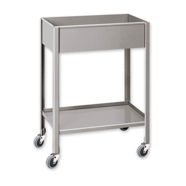 Pucel Compact Utility Box Cart, 3 in Casters, 13 in W x 23 in D x 31 in H, Gray BC-1323-6-2-C3 - main