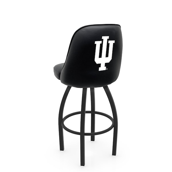 Holland Bar Stool Co Logo Grizzly Indiana 30 in. Swivel Bar Stool with Black Wrinkle Finish L048 - main
