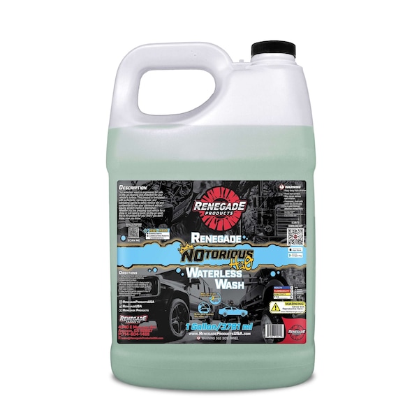 Renegade Products Usa NOtorious H2O Waterless Wash 1 Gallon LFGRPMRNWW1GAL - main