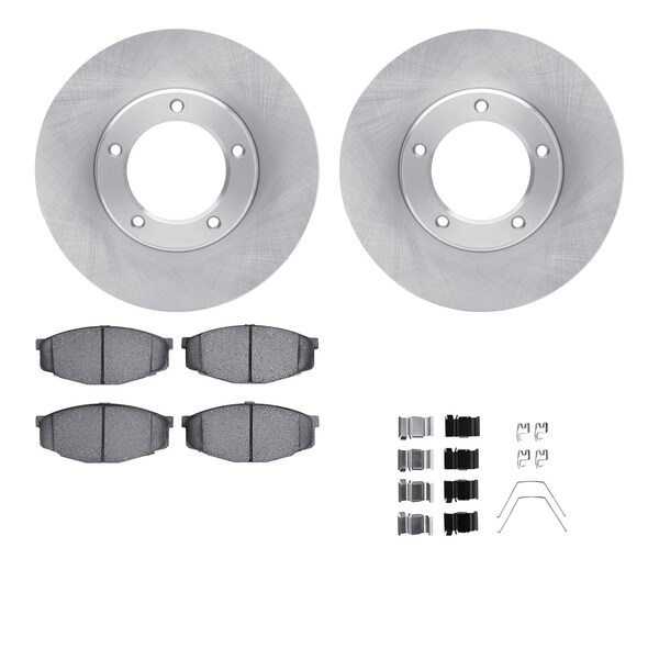 Dynamic Friction Co DFC Brake Rotor with 5000 Brake Pads and Hardware Kit 6512-76545 - main