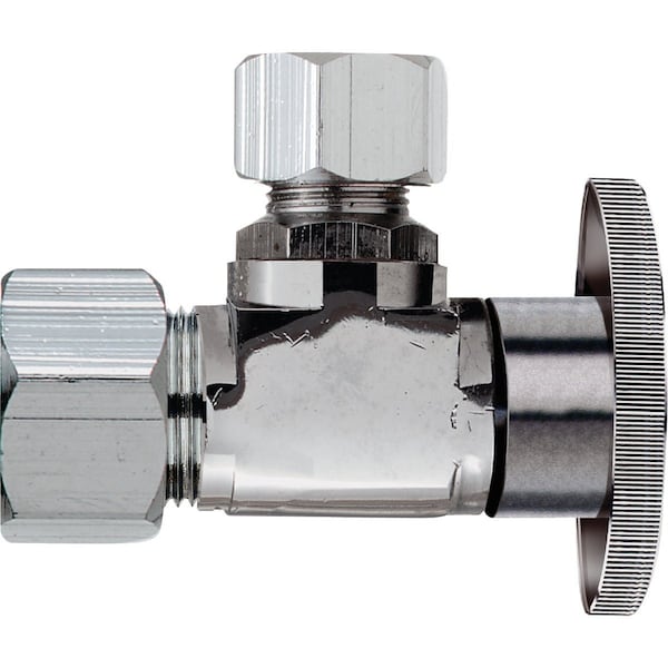 Do It Best 5/8'' OD x 1/2'' OD Quarter Turn Angle Valve B62-1PCLF - main
