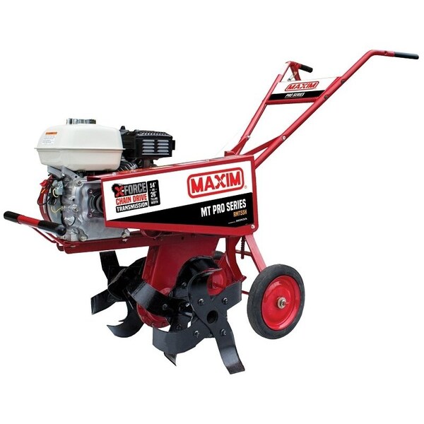 Maxim MT PRO Rental Tiller, 163cc Honda GX160 Engine, 26 in Max Tilling W, 10 in Max Tilling D RMT55H - main