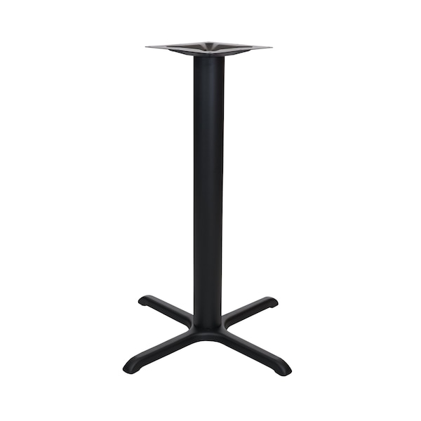 Bfm Seating Stamped Steel - 30 x 30 Cross Base - Counter Height - 4in Column - 11 7/8in Bolt-On Top Plate STB-30304CBP - main