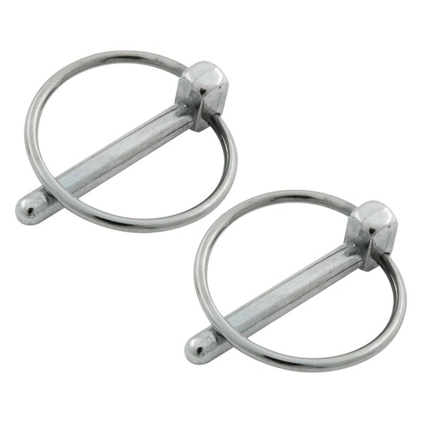 Powerhouse 0.25 in. Flip-Over Steel Hood Pin Clip, 2PK PO1606226 - main
