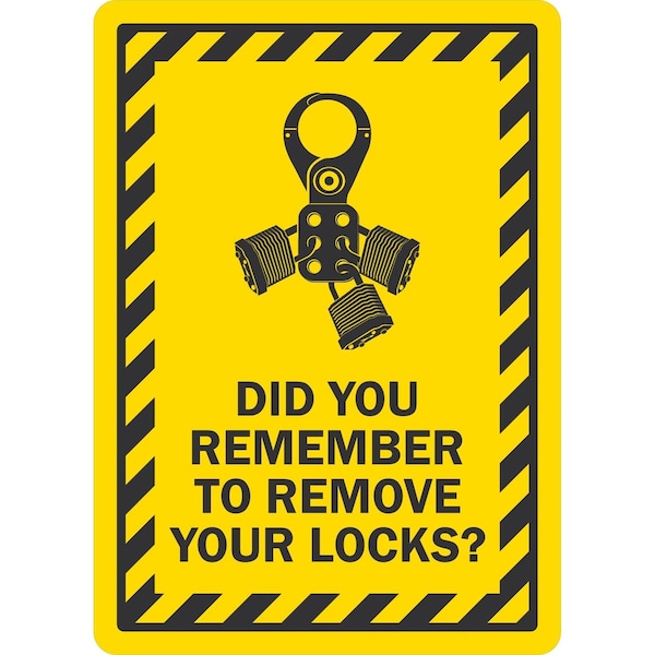 Lyle Did You Remember To Remove Your Locks?, 10x14, Engineer Grade, Yellow G-1090-ED_10x14 - main
