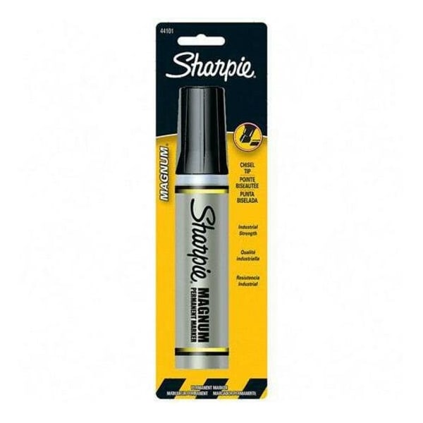 Magnum 44 Sharpie Magnum Black Chisel Tip Permanent Marker 1 pk 44101 - main