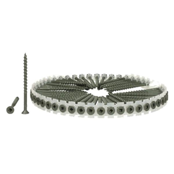 Senco 08D300W 7.5 x 7.5 in. DuraSpin No. 8 x 3 in. Exterior Wood To Wood Collated Screw, 1000PK 146454 - main