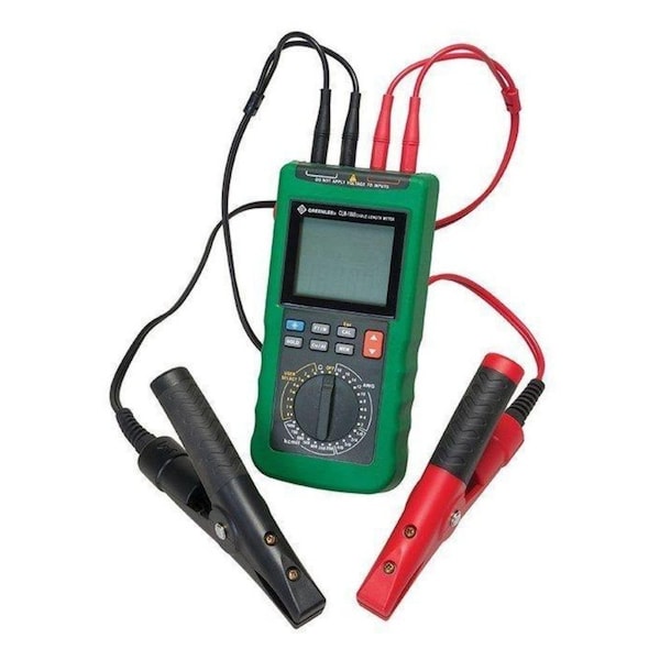 Greenlee Cable Length Meter, 15 ft to 100 kft, 199.99 mohms to 1999.9 ohm, 18 to 4/0 AWG/250 to 1000 kcmil CLM-1000 - main