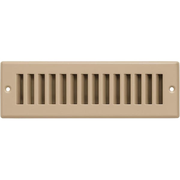 Sierra Grates 2 in. H X 14 in. W 2-Way 45 Degree Louvered, Steel, Brown Toe Space Grille TSG214-BRN - main