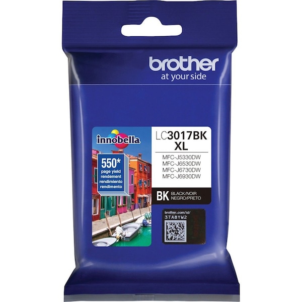 Brother Brother Innobella LC3017BK Original Ink Cartridge - Inkjet - High Yield - 550 Pages - Black LC3017BK - main